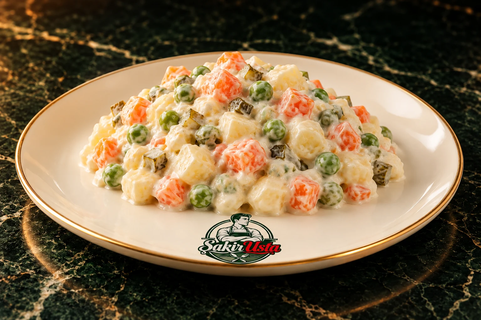 Amerikan Salata için temsili sunum