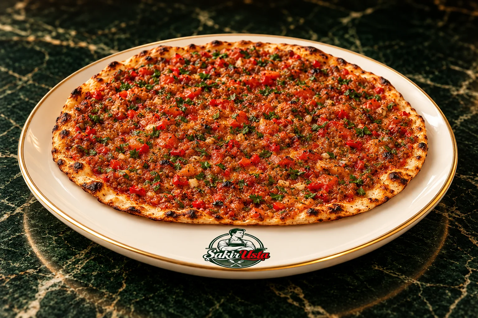 Antep Lahmacun için temsili sunum