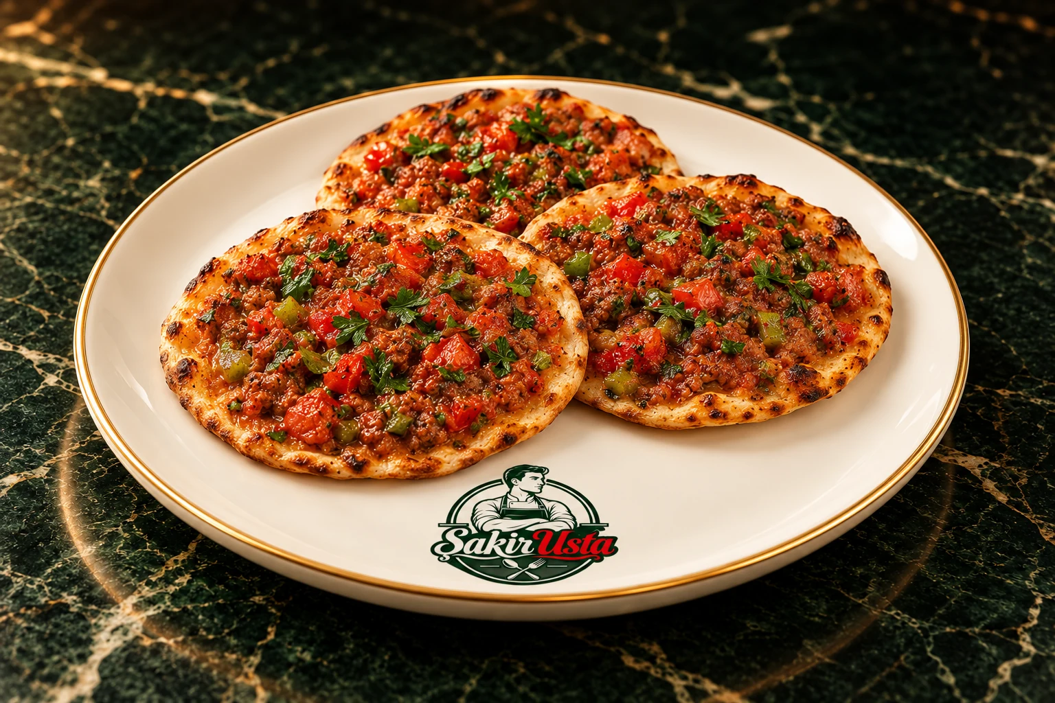Fındık Lahmacun için temsili sunum