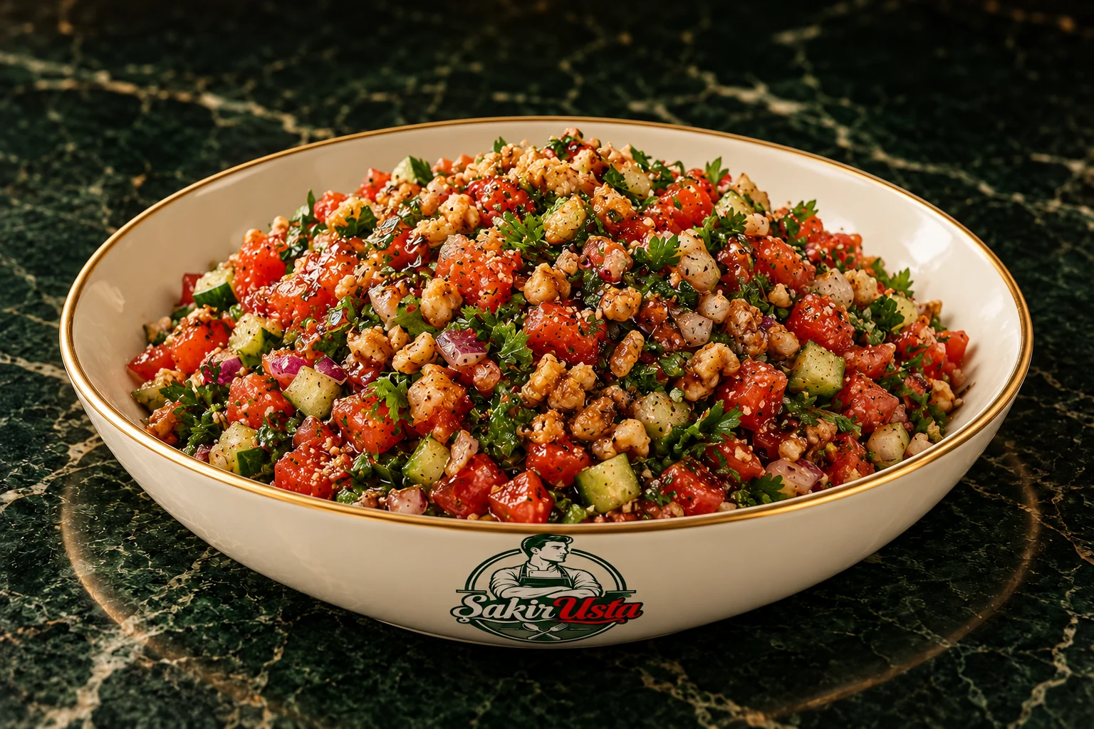 Gavurdağı Salata için temsili sunum