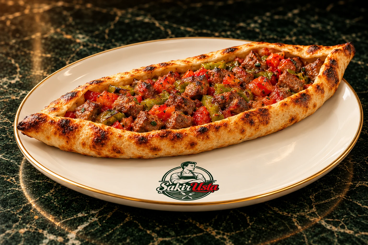 Kuşbaşılı Pide için temsili sunum