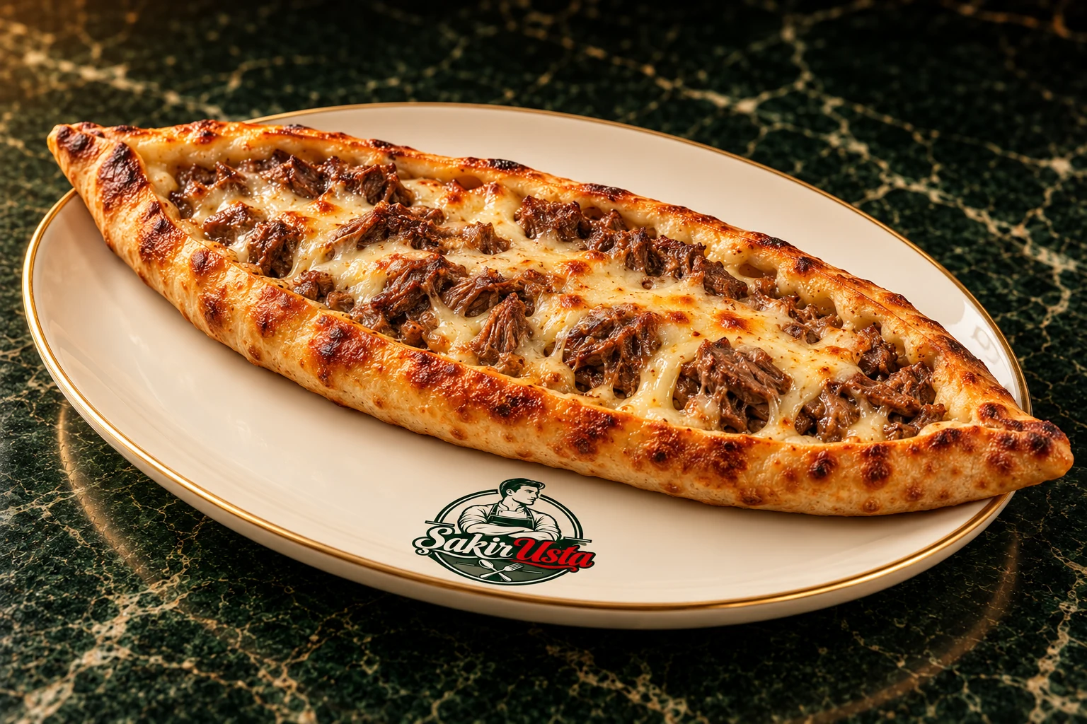 Rize Kavurmalı Kaşarlı Pide için temsili sunum